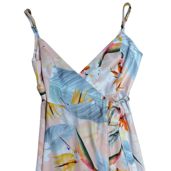 Show Me Your Mumu Mariah Wrap Maxi Dress in Paradise Party Womens XS - Picture 3 of 8